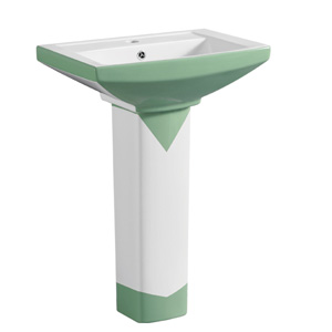 slp8727b green pedestal basin